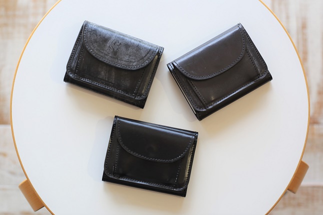 トリフォールドレザー三つ折り財布3種