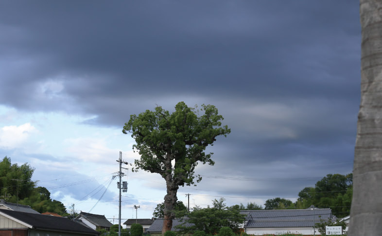 ゲリラ豪雨の日の空