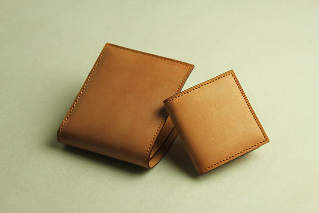 【総革・総ヌメ】サドルレザーで作った財布